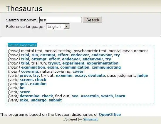 Download web tool or web app sinonimi - thesaurus