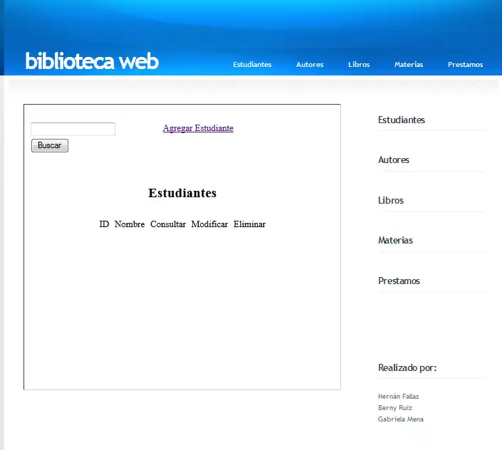 Descargar herramienta web o aplicación web Sistema Bibliotecario Organizador