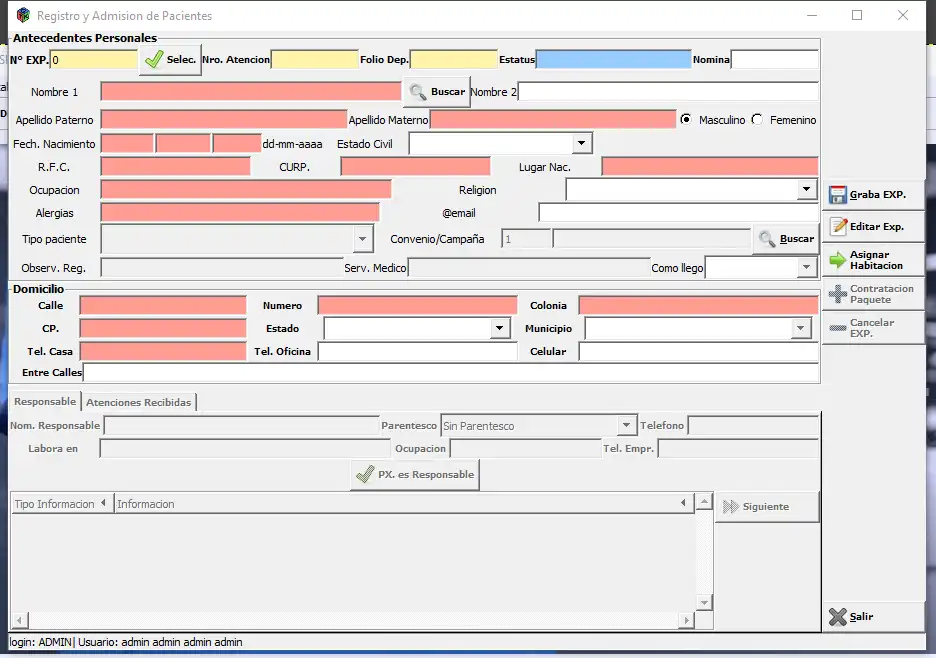 Scarica strumento web o web app Sistema Hospitalario Osiris HIS-ERP