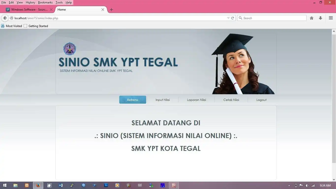 Muat turun alat web atau aplikasi web sistem nilai kurtilas dalam talian