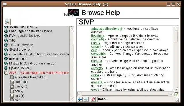 Download web tool or web app SIVP toolbox for Scilab