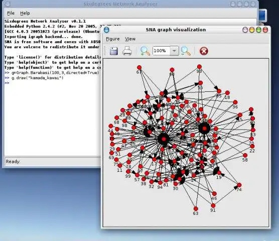 웹 도구 또는 웹 앱 Sixdegrees 네트워크 분석기를 다운로드하여 온라인에서 Linux에서 실행
