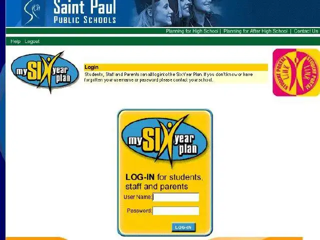 Download web tool or web app Six Year Plan for High School Students