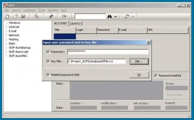 הורד את כלי האינטרנט או אפליקציית האינטרנט SKIF - Personal Password Data Sentinel