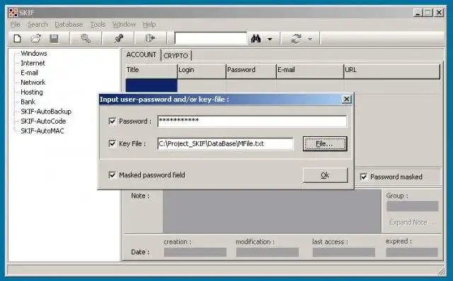 Download web tool or web app SKIF - Personal Password  Data Sentinel