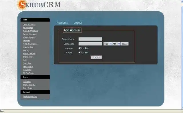 قم بتنزيل أداة الويب أو تطبيق الويب SkrubCRM