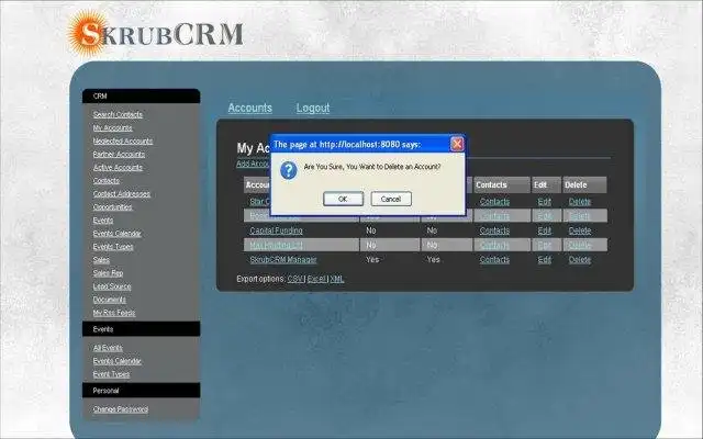 Download web tool or web app SkrubCRM