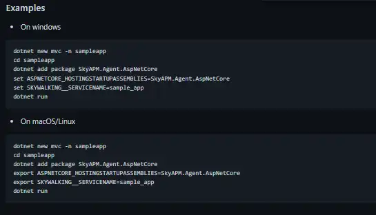 Mag-download ng web tool o web app SkyAPM C#/.NET instrument agent