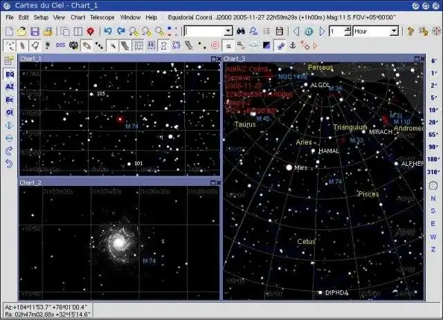 הורד כלי אינטרנט או אפליקציית אינטרנט Sky Chart / Cartes du Ciel