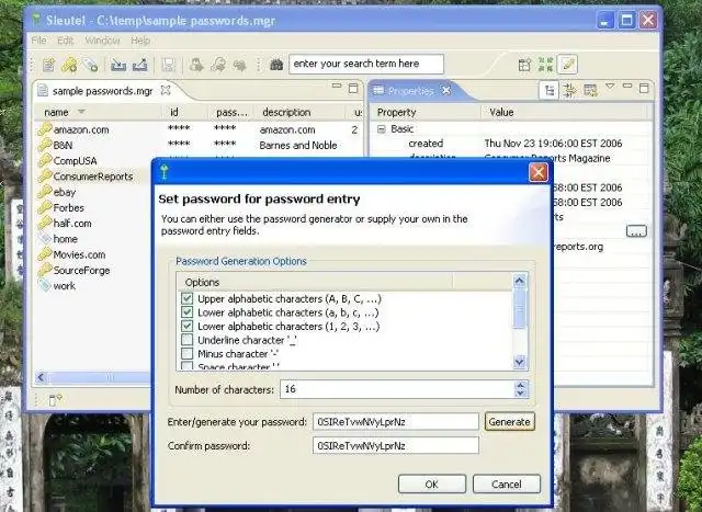 Download webtool of webapp Sleutel: een op RCP gebaseerde wachtwoordmanager