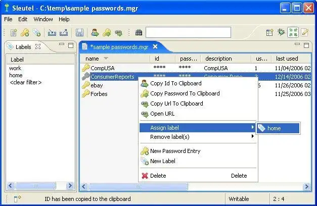 下载 Web 工具或 Web 应用程序 Sleutel：基于 RCP 的密码管理器