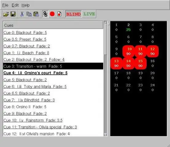 Download web tool or web app SLight theater lighting control software