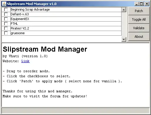 Laden Sie das Web-Tool oder die Web-App Slipstream Mod Manager herunter, um sie online unter Linux auszuführen