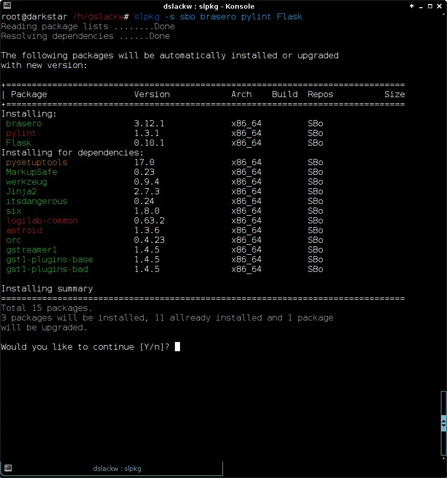 Télécharger l'outil Web ou l'application Web slpkg