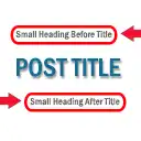 Free download Small Heading For Post Title Linux app to run online in Ubuntu online, Fedora online or Debian online