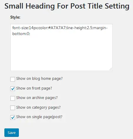 Download web tool or web app Small Heading For Post Title