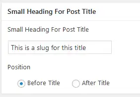 Download web tool or web app Small Heading For Post Title