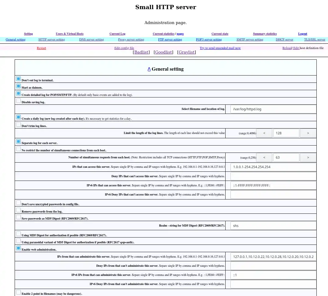 Download webtool of webapp Kleine HTTP-server