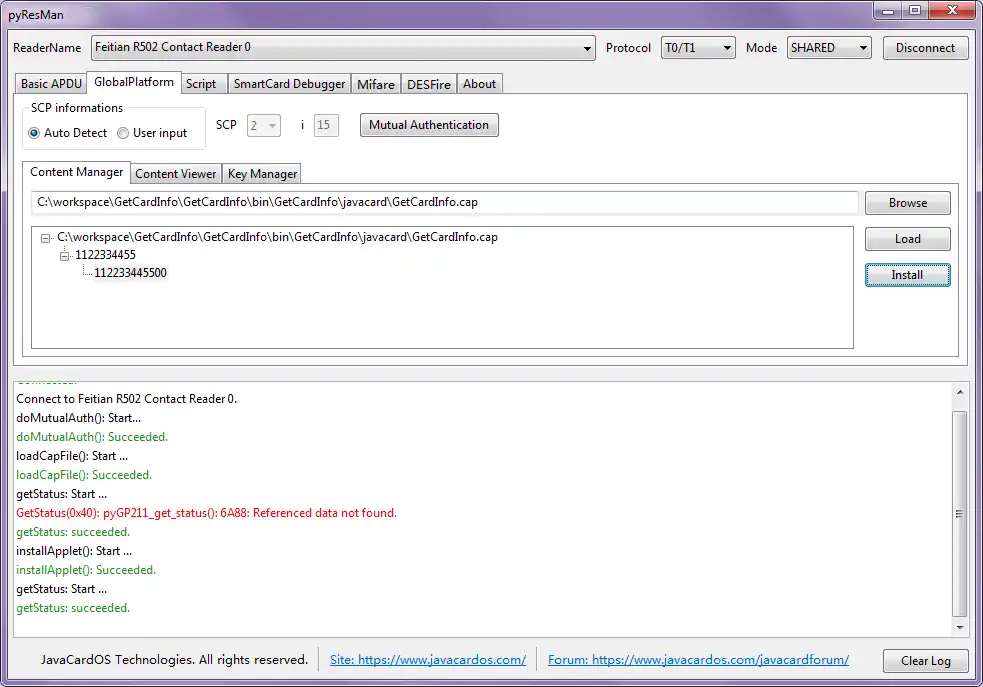 Download web tool or web app Smart-Card-Tool-pyResMan