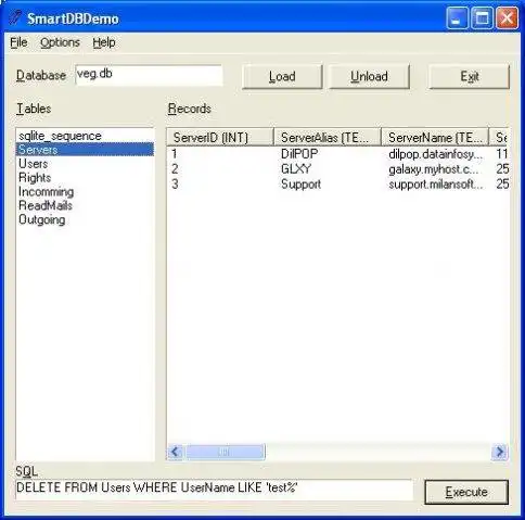 Download webtool of webapp Smart DB