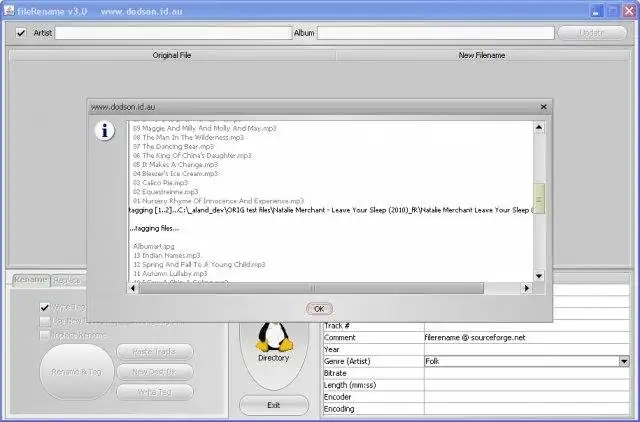 Download web tool or web app Smart ID3 Tag Editor, File Renamer: Java