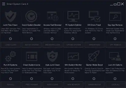 Download web tool or web app Smart System Care