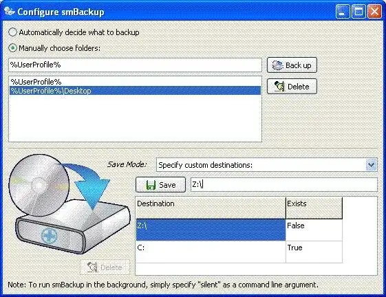 Download web tool or web app smBackup