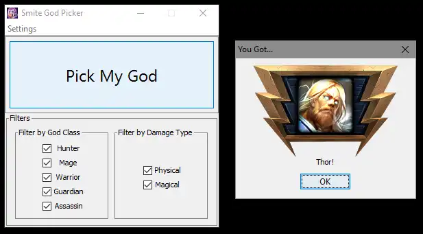 Download web tool or web app Smite God Picker to run in Windows online over Linux online