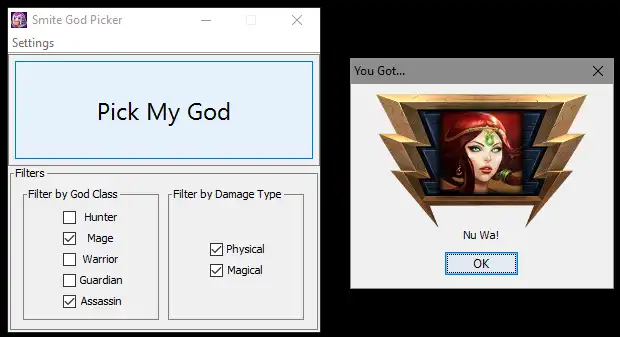 Download web tool or web app Smite God Picker to run in Windows online over Linux online
