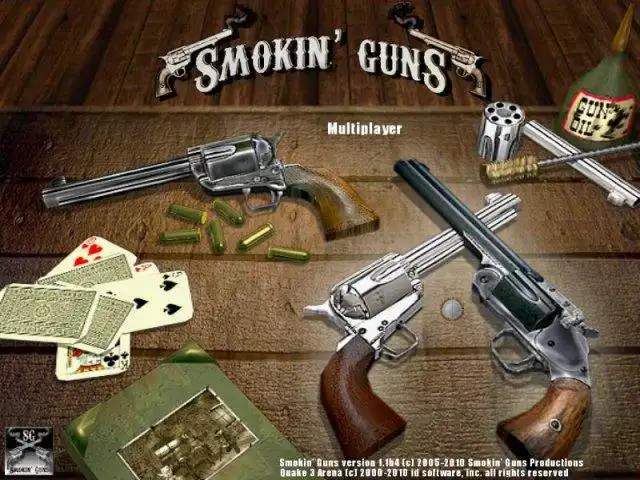 Baixe a ferramenta da web ou aplicativo da web Smokin Guns para rodar no Windows online em vez do Linux online