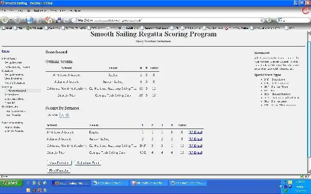 Download web tool or web app Smooth Sailing Regatta Scoring