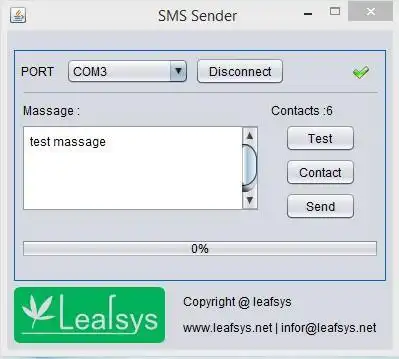 Download web tool or web app SMS Sender