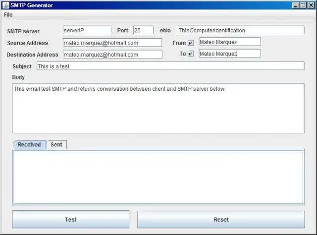 Download web tool or web app SMTP/email tester