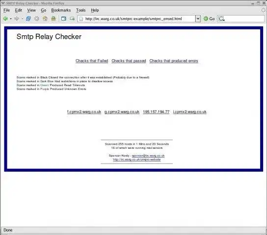 Загрузите веб-инструмент или веб-приложение Smtp Open Relay Checker