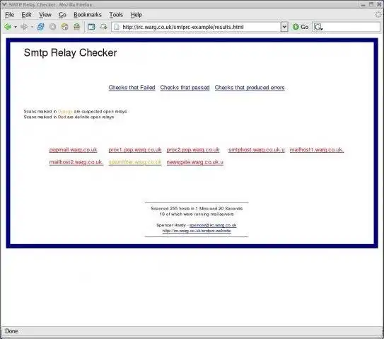 Web aracını veya web uygulamasını indirin Smtp Open Relay Checker