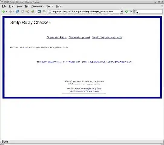 Mag-download ng web tool o web app na Smtp Open Relay Checker