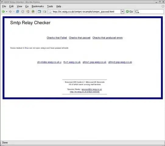 ດາວໂຫລດເຄື່ອງມືເວັບ ຫຼືແອັບຯເວັບ Smtp Open Relay Checker