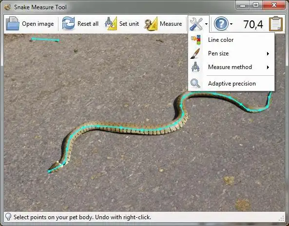 Download web tool or web app Snake Measure Tool