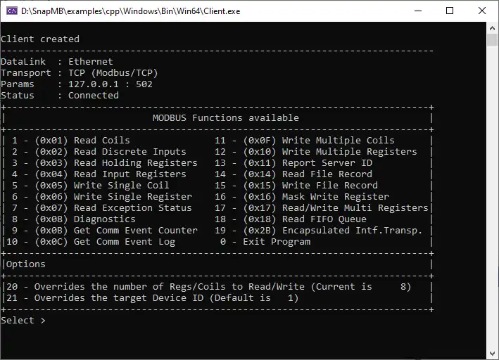 Download web tool or web app SnapModbus