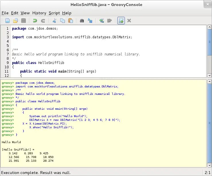 Linux 온라인에서 실행하려면 웹 도구 또는 웹 앱 Snifflib 수치 라이브러리를 다운로드하세요.