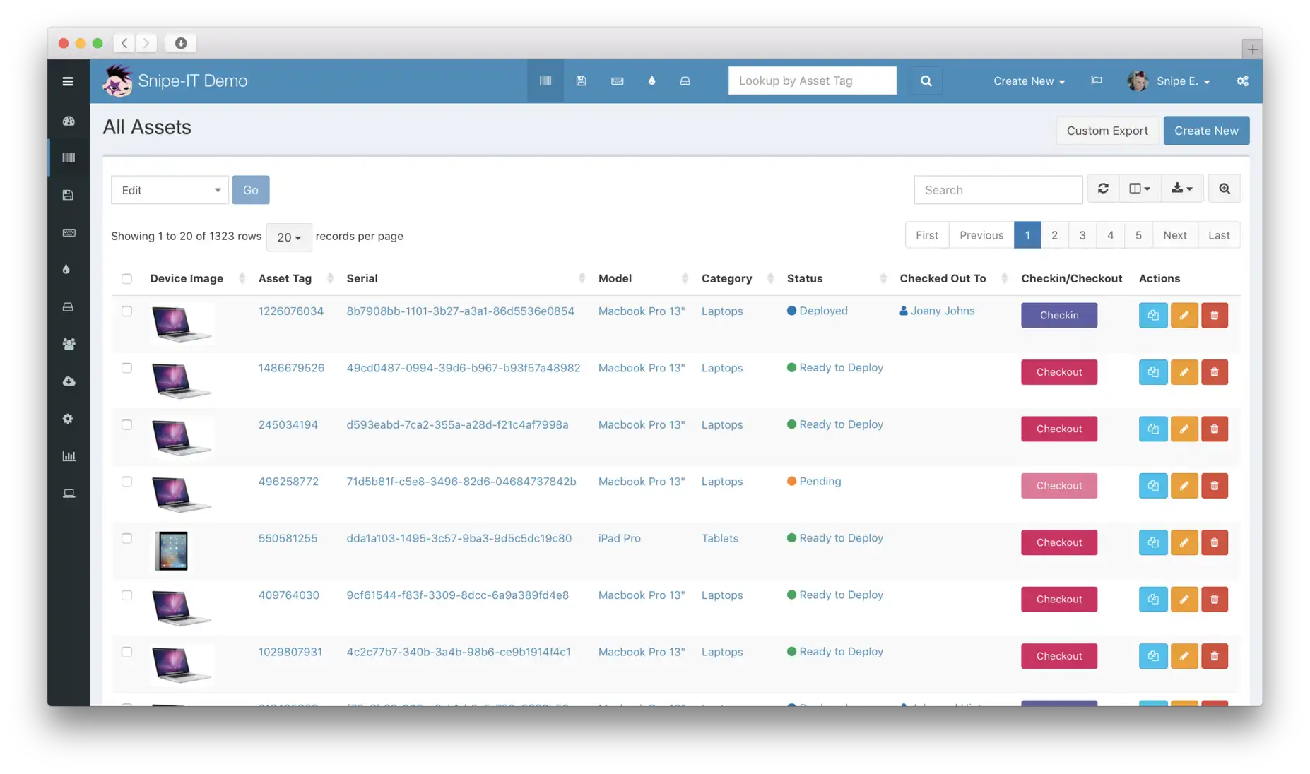 Muat turun alat web atau aplikasi web Snipe-IT