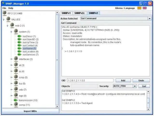 Download web tool or web app SNMP JManager