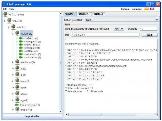 Download web tool or web app SNMP JManager