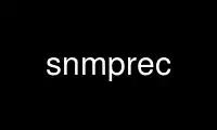 Exécutez snmprec dans le fournisseur d'hébergement gratuit OnWorks sur Ubuntu Online, Fedora Online, l'émulateur en ligne Windows ou l'émulateur en ligne MAC OS
