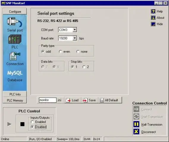 Download web tool or web app SNP Monitor! to run in Windows online over Linux online