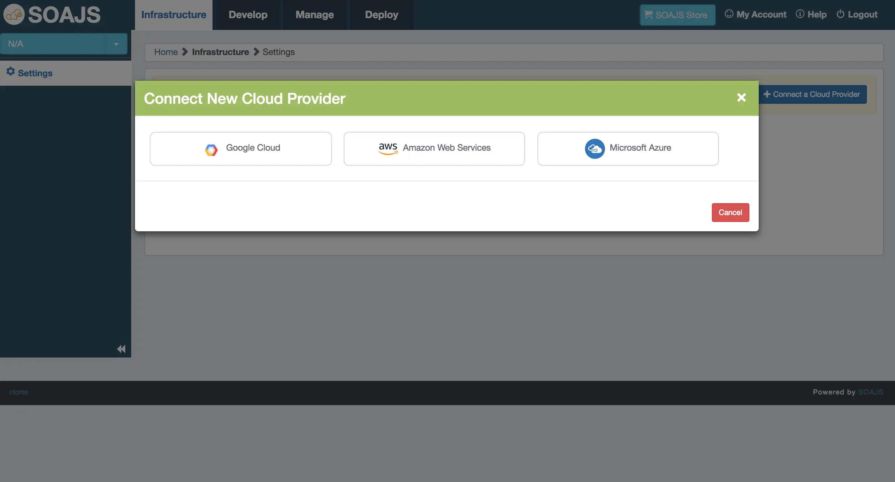 Download web tool or web app soajs