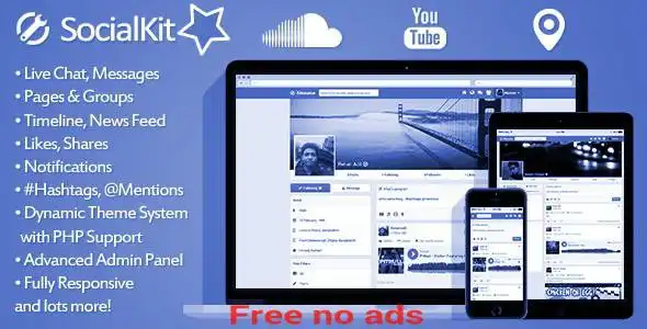 Download web tool or web app Socialkit Community Like as Facebook
