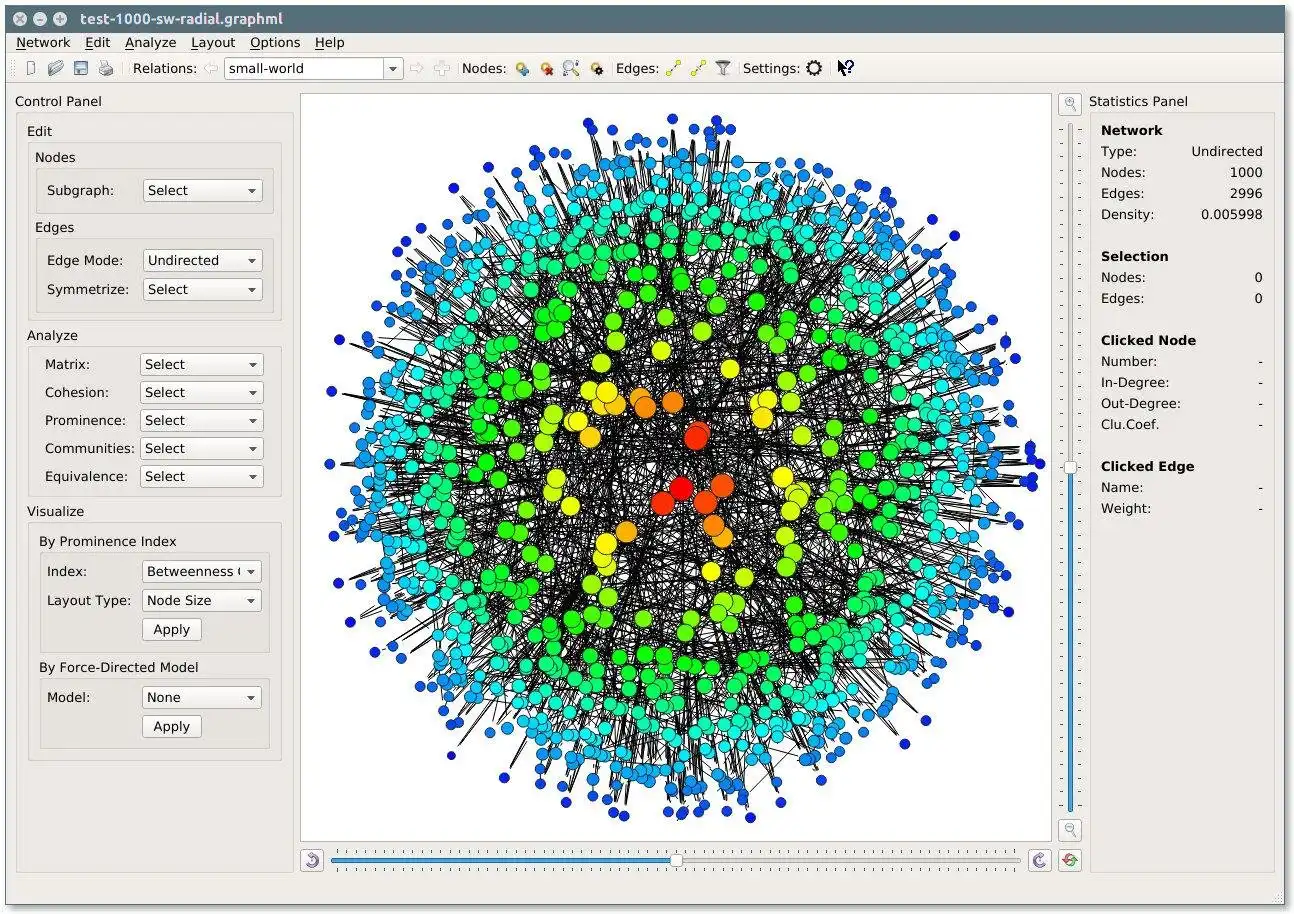 Download web tool or web app Social Network Visualizer