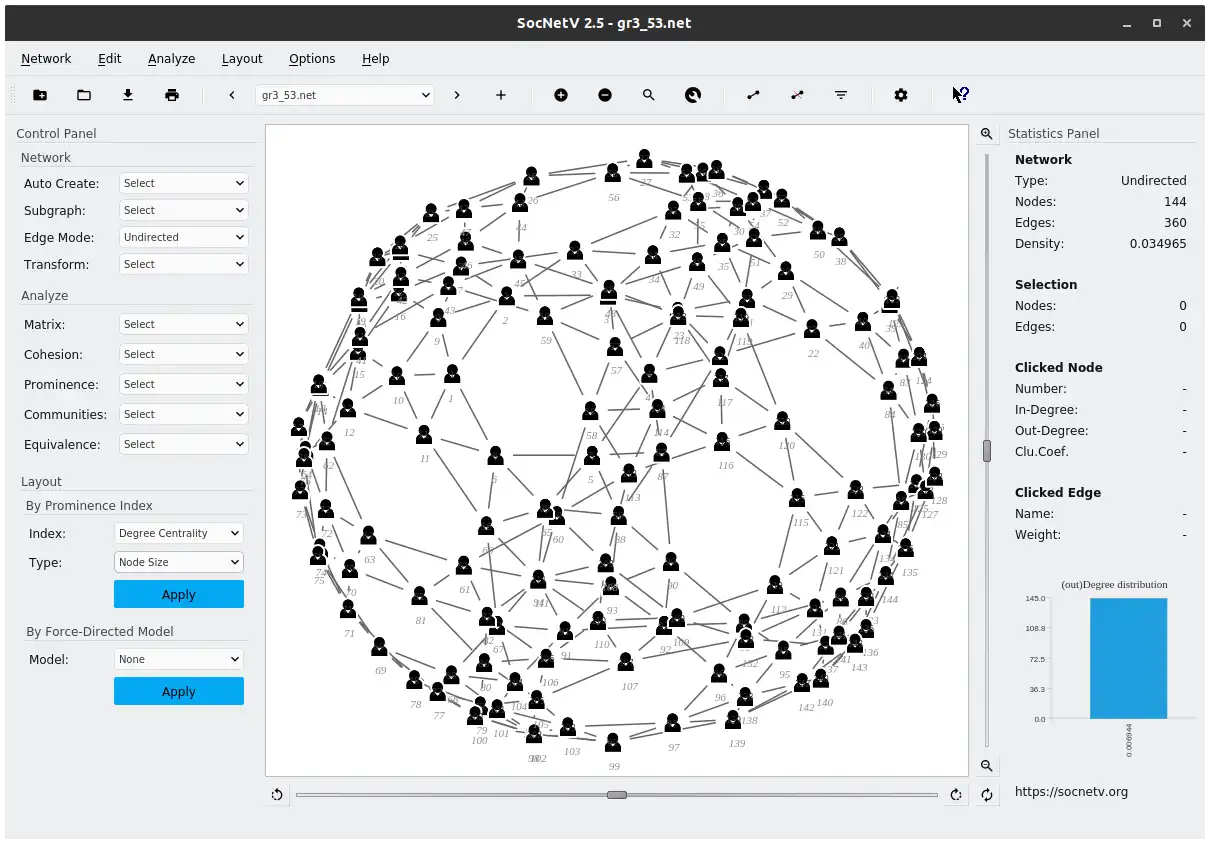Download web tool or web app Social Network Visualizer