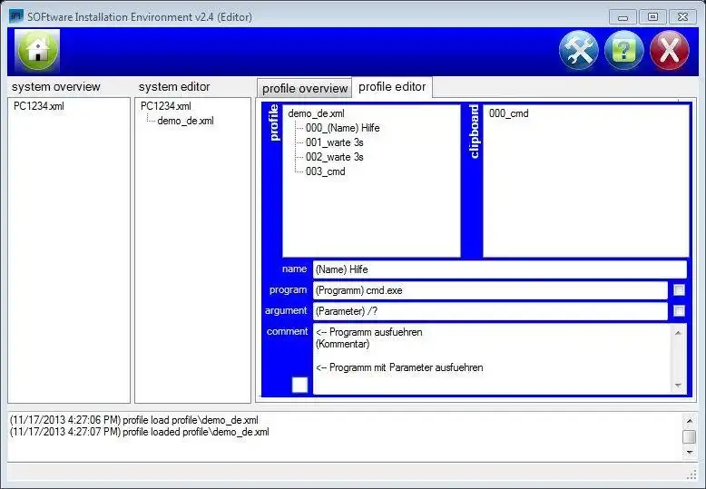 Download web tool or web app SofIE SOFtware Installation Environment